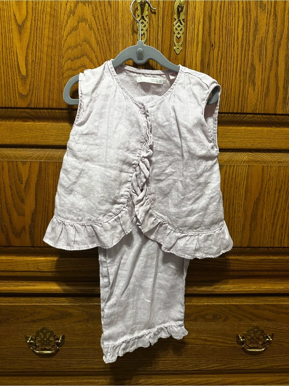 Zara Light Lilac Girls Matching Set - Lavender Pink
